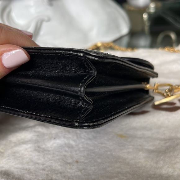 Gucci Leather Bag with Gold Chain Strap - Picture 6 of 12